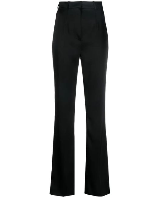 Pantalon En Satin À Taille Haute Nanushka en coloris Black