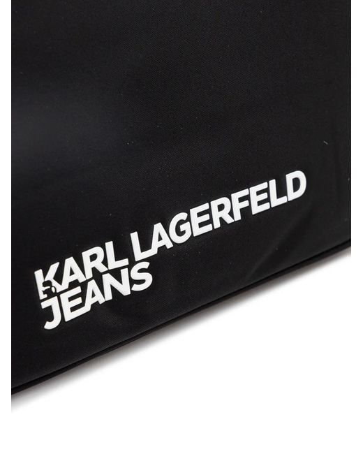 Karl Lagerfeld Black Logo Shoulder Bag
