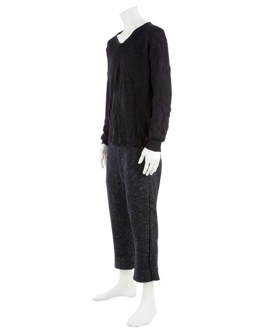 Side Slope Blue Cropped Trouser for men