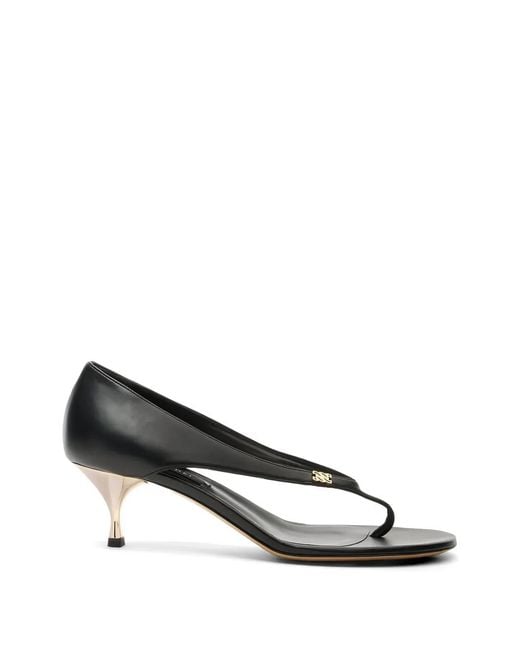 Casadei Black Chic Julia Leather Sandals