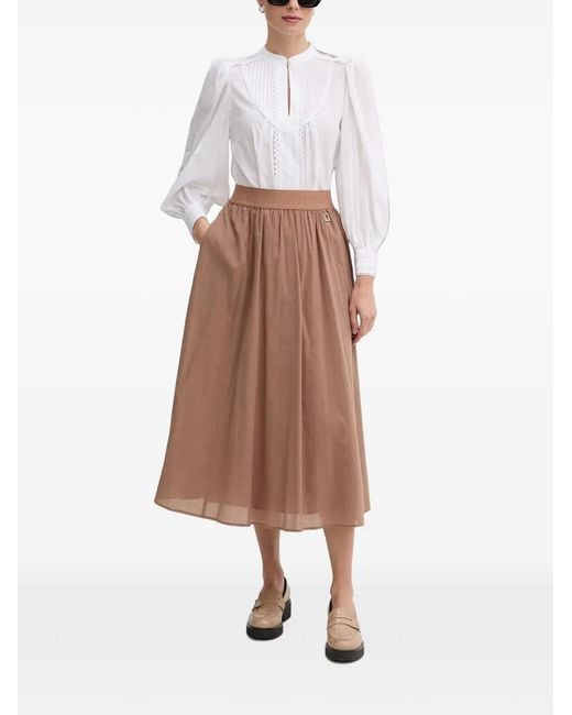 Joop! White Bionda Pleated Blouse