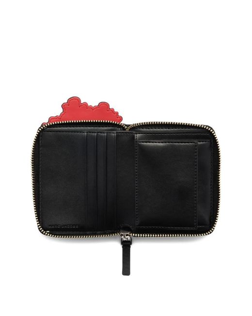 Marc Jacobs Red Leather Zip Wallet