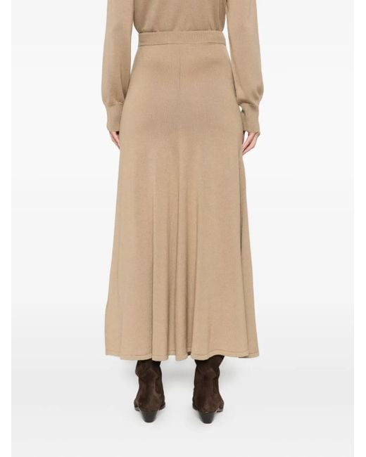 TOVE Natural Thora Midi Skirt