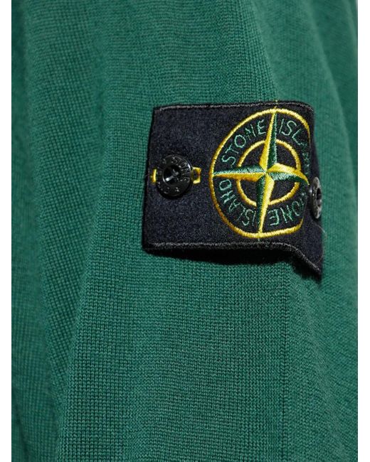 Stone Island Green Sweater for men