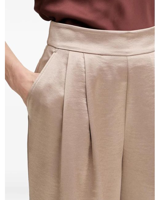 Guess Natural Katie Pleated Satin Trousers