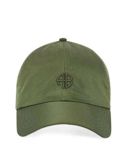 Anine Bing Green Jeremy Baseball Cap Ab Nylon