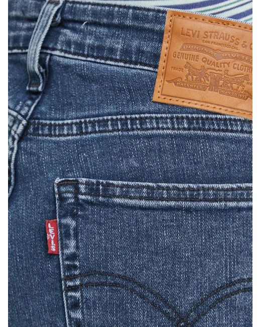 Levi's Blue Logo-Patch Jeans