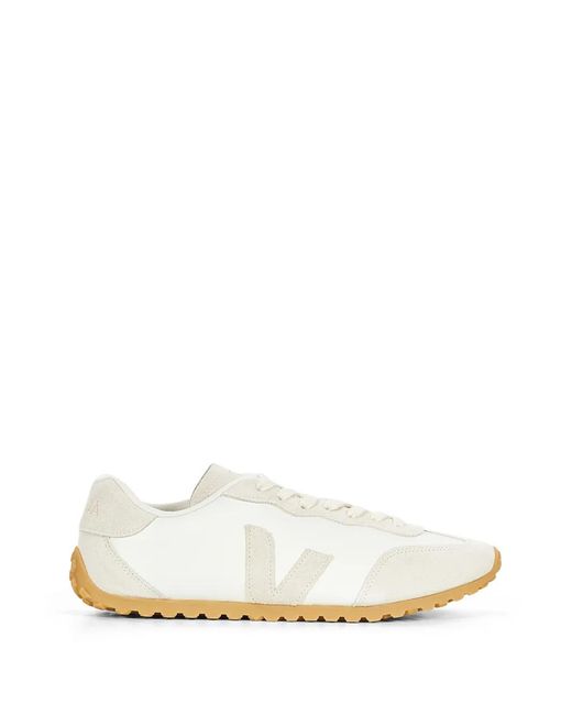 Veja White Gt V-Logo Suede-Panelled Sneakers for men