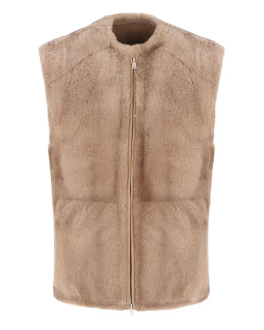 Brunello Cucinelli Natural Raglan-Sleeve Wool Jacket
