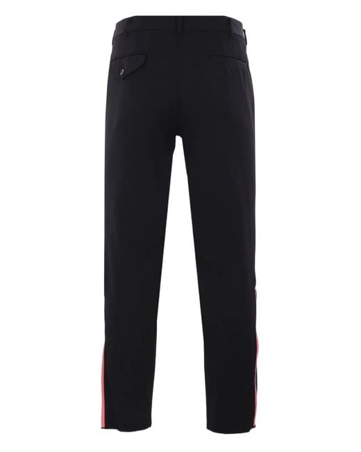 Comme des Garçons Blue Wool Zip-Detail Trousers for men