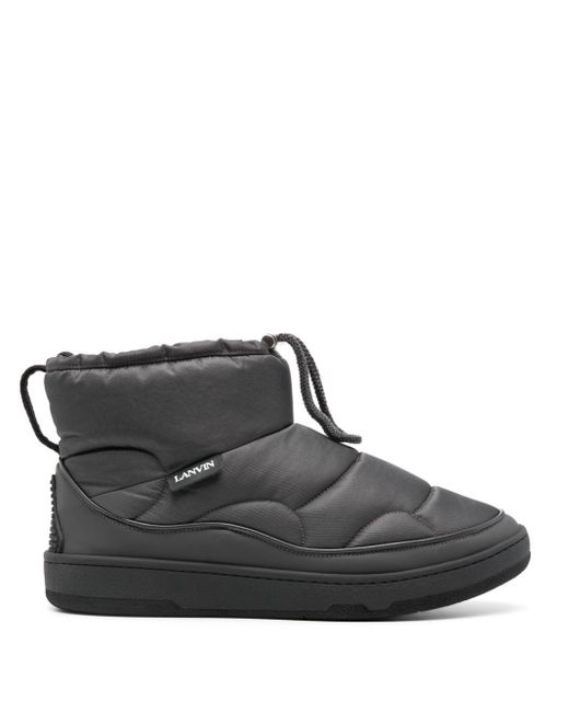 Lanvin Black Padded Ankle Boots for men