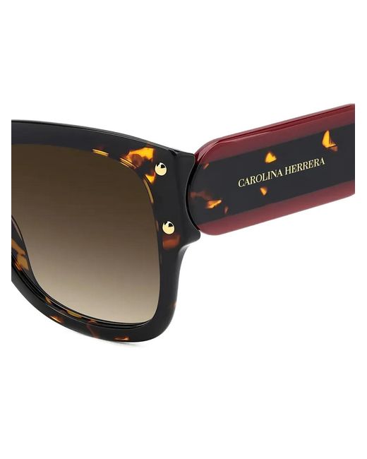 Carolina Herrera Gray Tortoiseshell-Effect Sunglasses