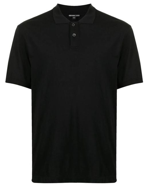 James Perse Black Lotus Polo Shirt for men