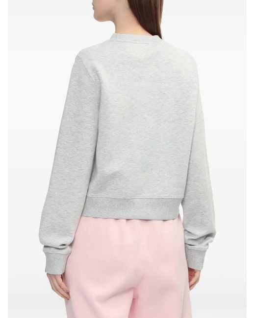 A Bathing Ape White Logo Crew-Neck Sweater