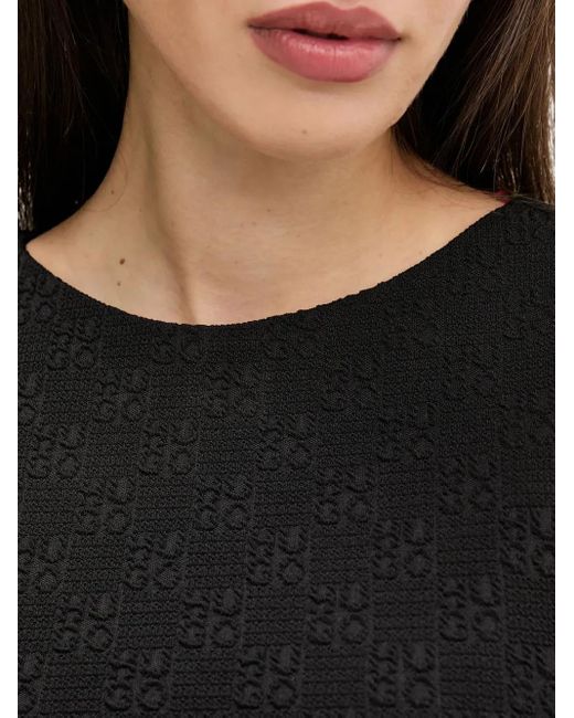 HUGO Black Monogram-Jacquard Tank Top