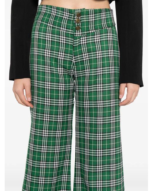 BLAKLACE Green Checkered Trousers