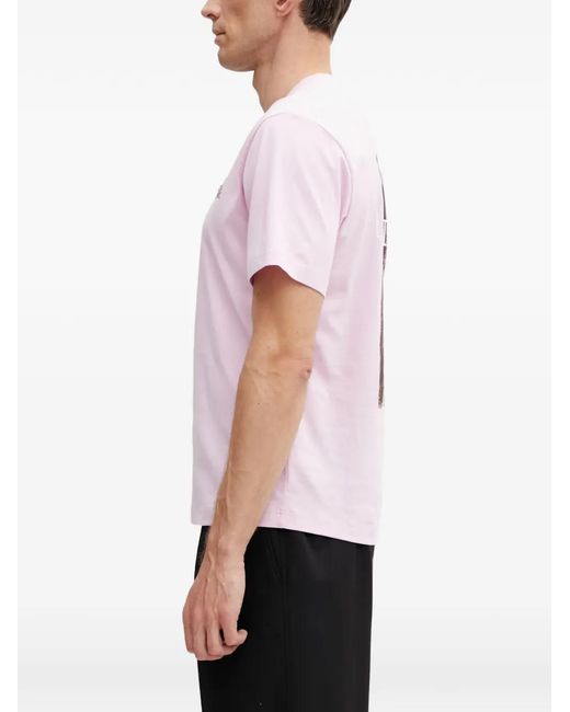 Lacoste White Logo-Print Short-Sleeve T-Shirt for men
