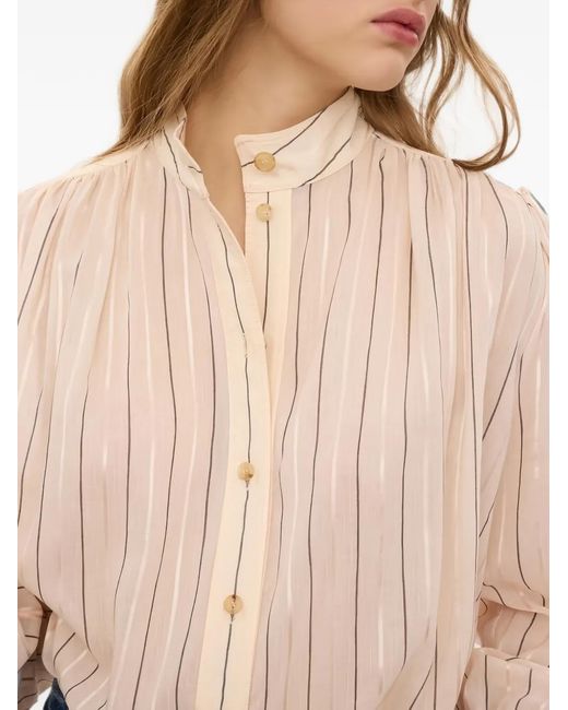 Chloé White Gathered Blouse