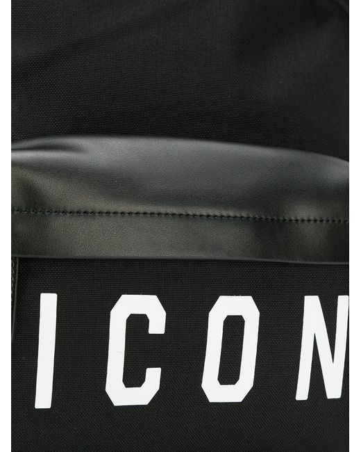 メンズ DSquared² ディースクエアード Icon バックパック Black