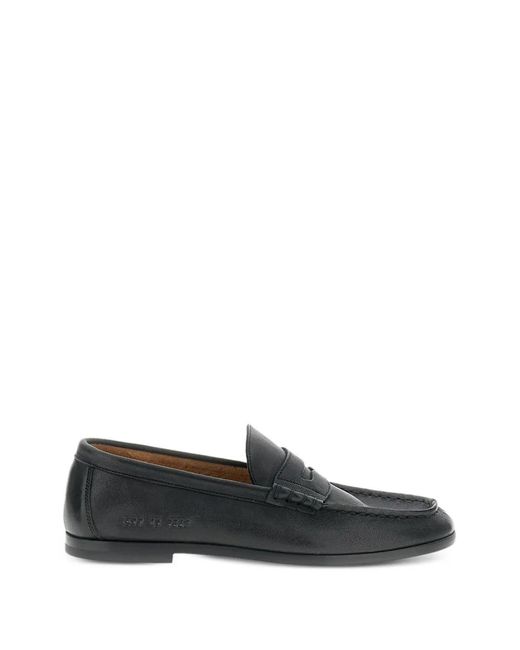 Common Projects Black Strap Leather Loafers for men