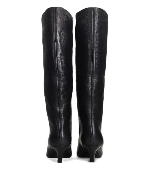 Ash Black Leather Boots