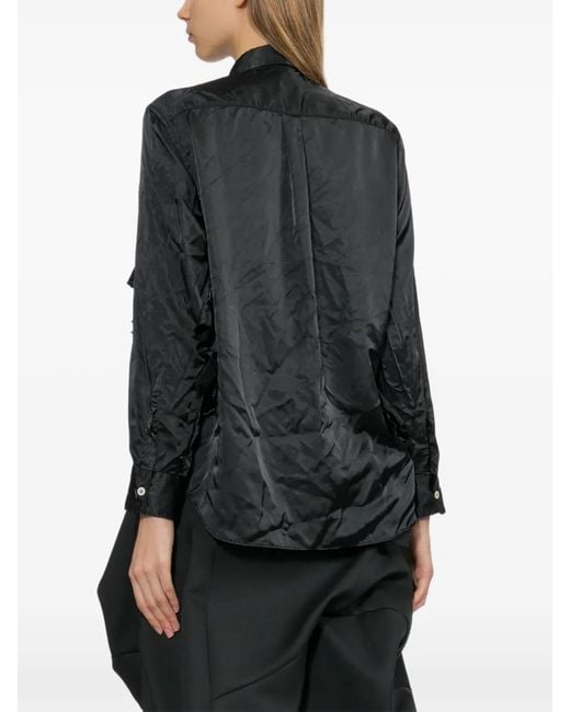 Comme des Garçons Black Ruffled Shirt