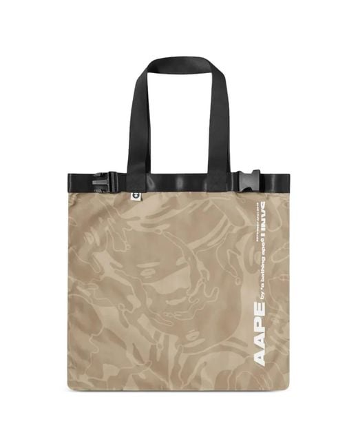 A Bathing Ape Natural Camouflage Pattern Tote Bag for men