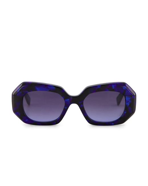 Gafas de sol con montura geométrica Emmanuelle Khanh de color Blue