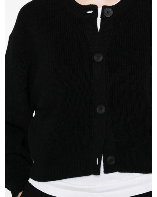 C.t. Plage Black Button Pocket Knitwear