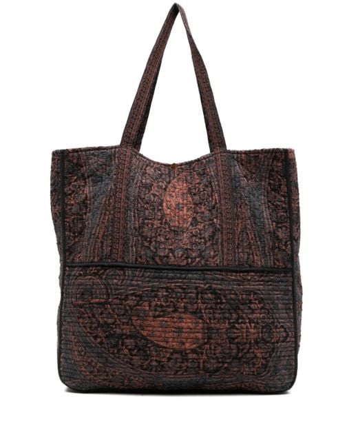 Antik Batik Tajaro ハンドバッグ Black