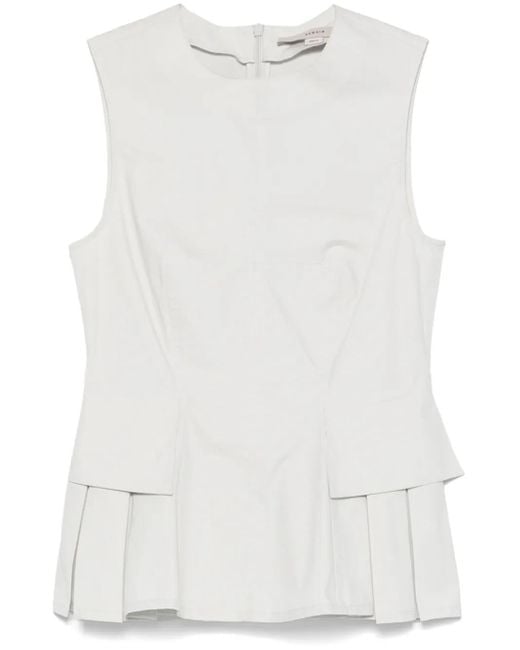 Remain White Peplum Top