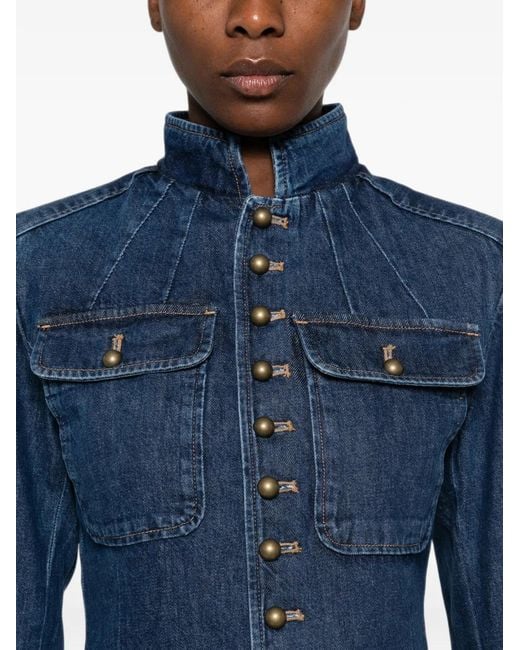 Polo Ralph Lauren Blue Burron-Fasteningdenim Jacket