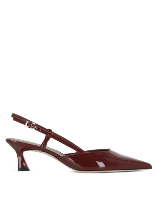 Stuart Weitzman 50mm Vinnie スリングバック パンプス Brown