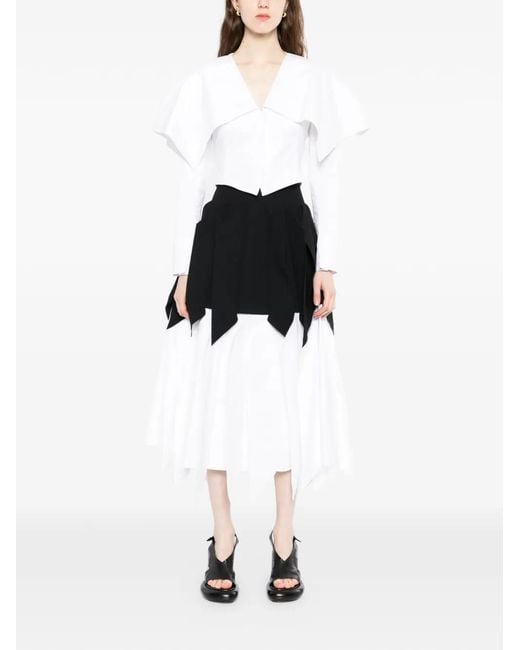A.W.A.K.E. MODE White V-Neck Jacket