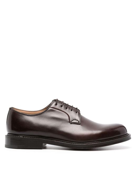 Church's Brown Shannon Leather Derby Shoes for men