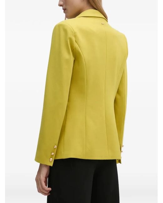 GAUDI Yellow Button-Embellished Blazer