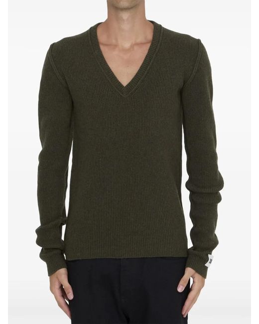 Dolce & Gabbana Pullover Mit Logo-Patch in Green für Herren