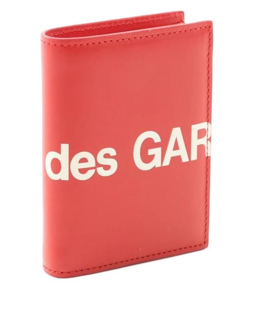 Comme des Garçons Red Bi-Fold Leather Wallet