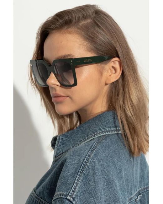 Isabel Marant Brown Square-Frame Sunglasses