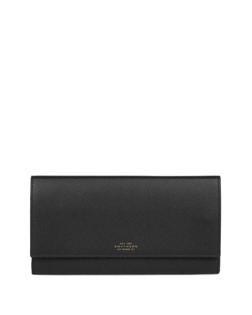 Smythson Black Marshall Reise-Portemonnaie
