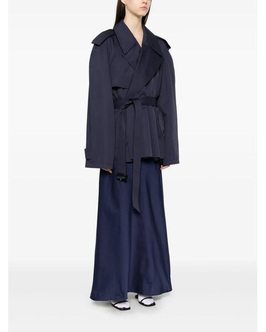 Balenciaga Blue Belted Jacket