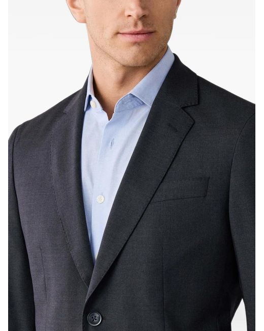 Hackett Blue Single-Breasted Blazer for men