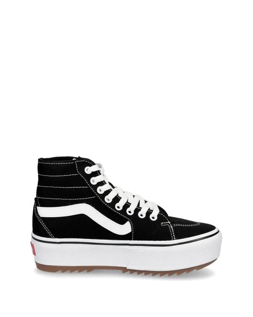 Vans White Filmore Hi Tapered Platform Sneakers
