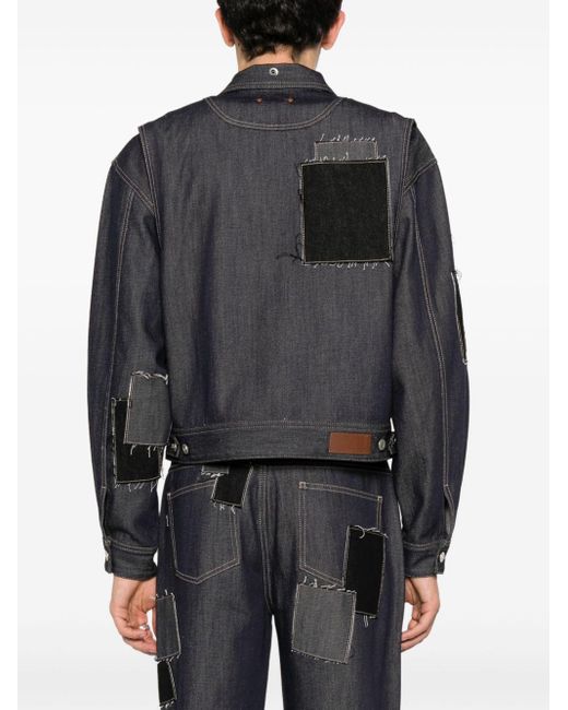 Veste en jean à détails patchwork ANDERSSON BELL pour homme en coloris Black
