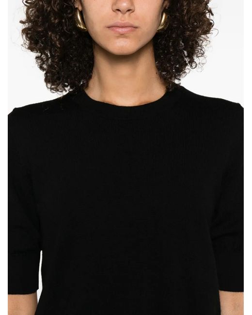 P.A.R.O.S.H. Black Short-Sleeved Top