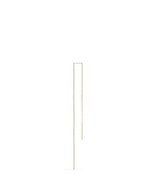 Shihara White Construction Lines Chain-Link Earring
