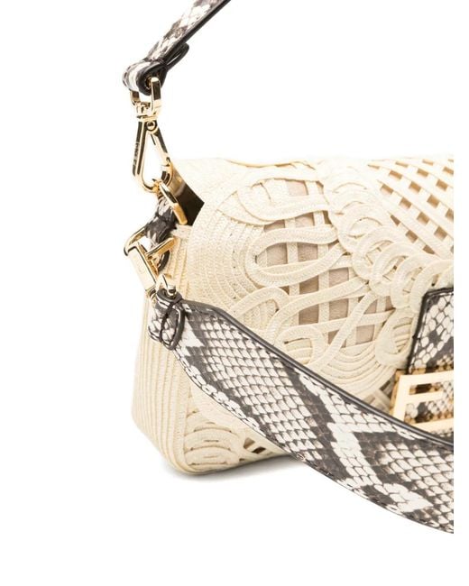 Fendi Metallic Baguette Shoulder Bag