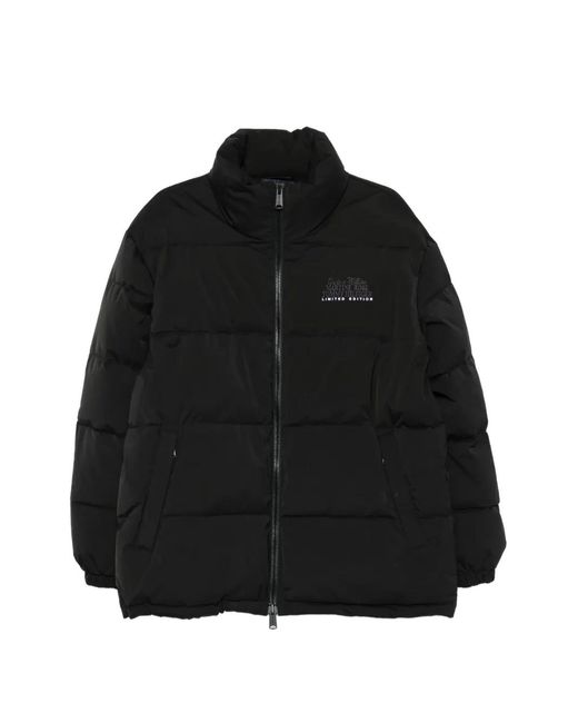 Martine Rose Black Logo Puffer Coat