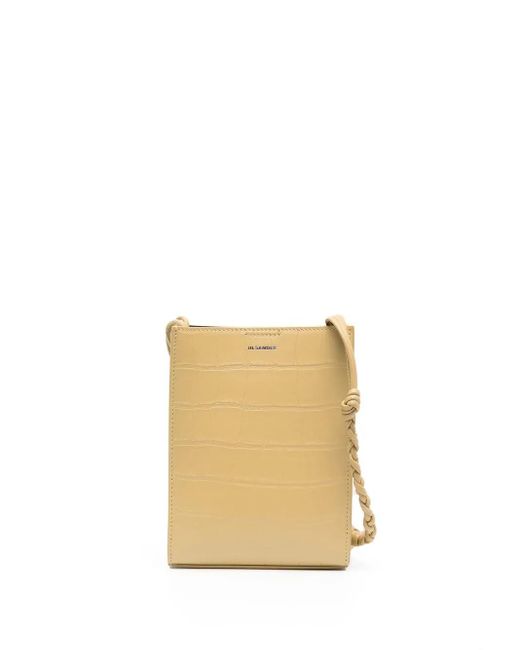 Borsa A Tracolla Tangle di Jil Sander in White