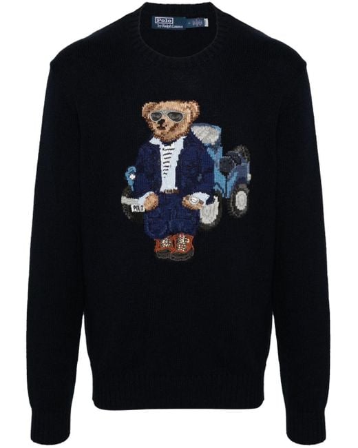 Maglione polo-bear di Polo Ralph Lauren in Blue da Uomo